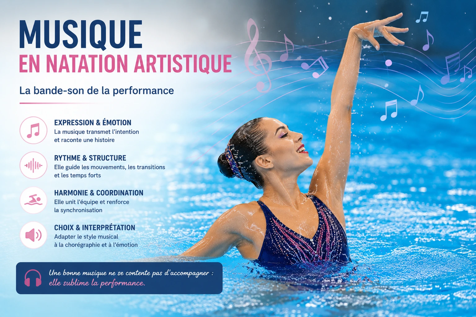 Musique natation artistique : comment choisir, monter et utiliser sa musique en compétition