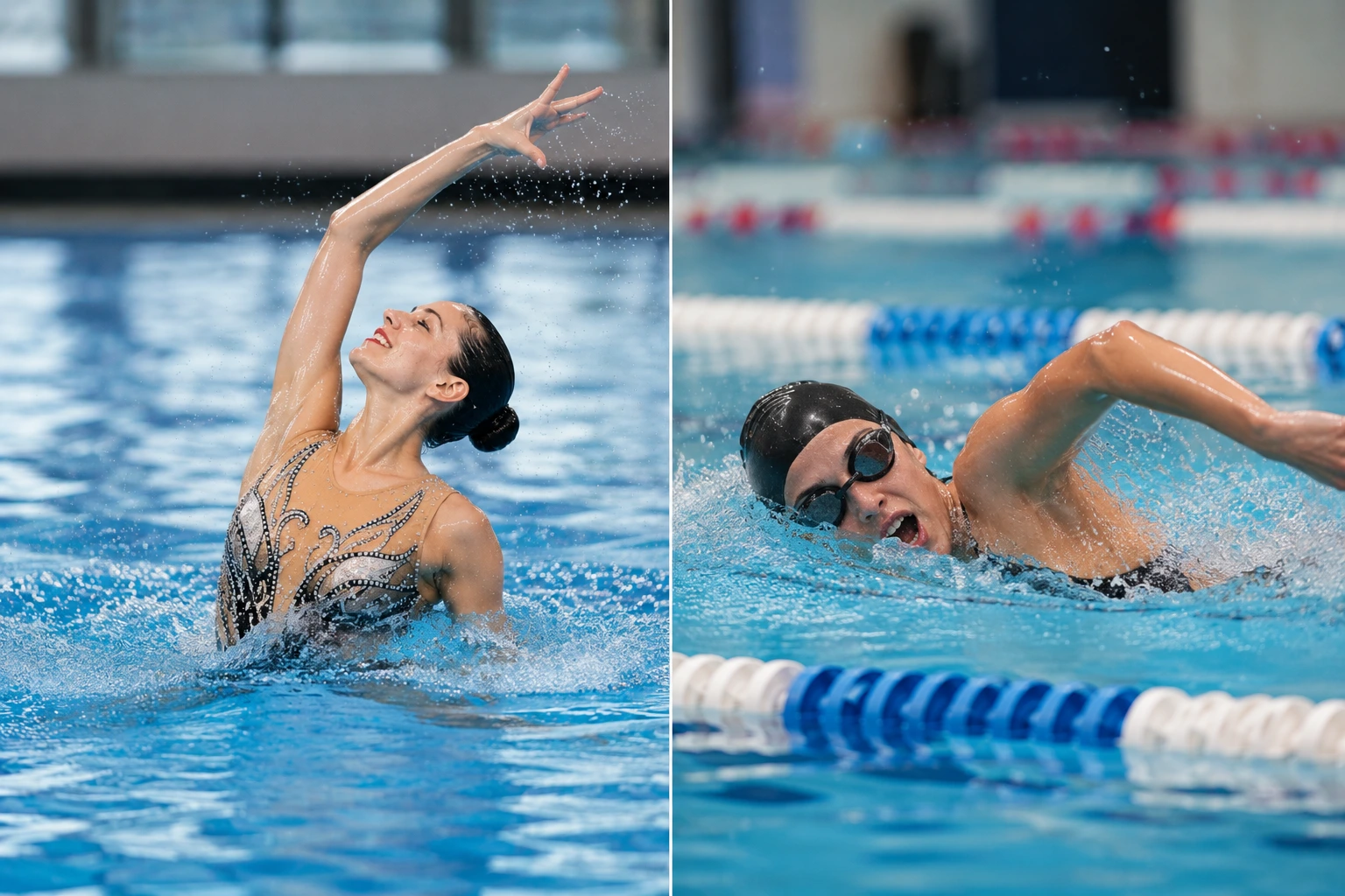 Natation artistique vs natation classique : différences, difficulté et complémentarité (Guide 2026)
