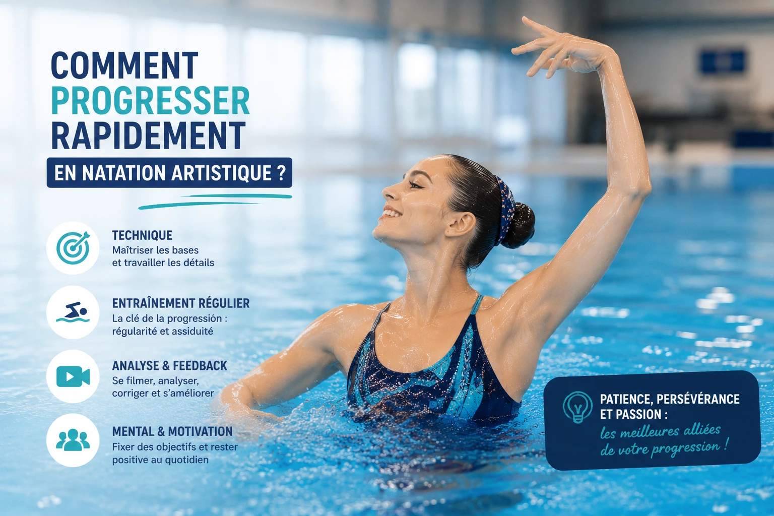 Comment progresser rapidement en natation artistique ? (Guide complet 2026)