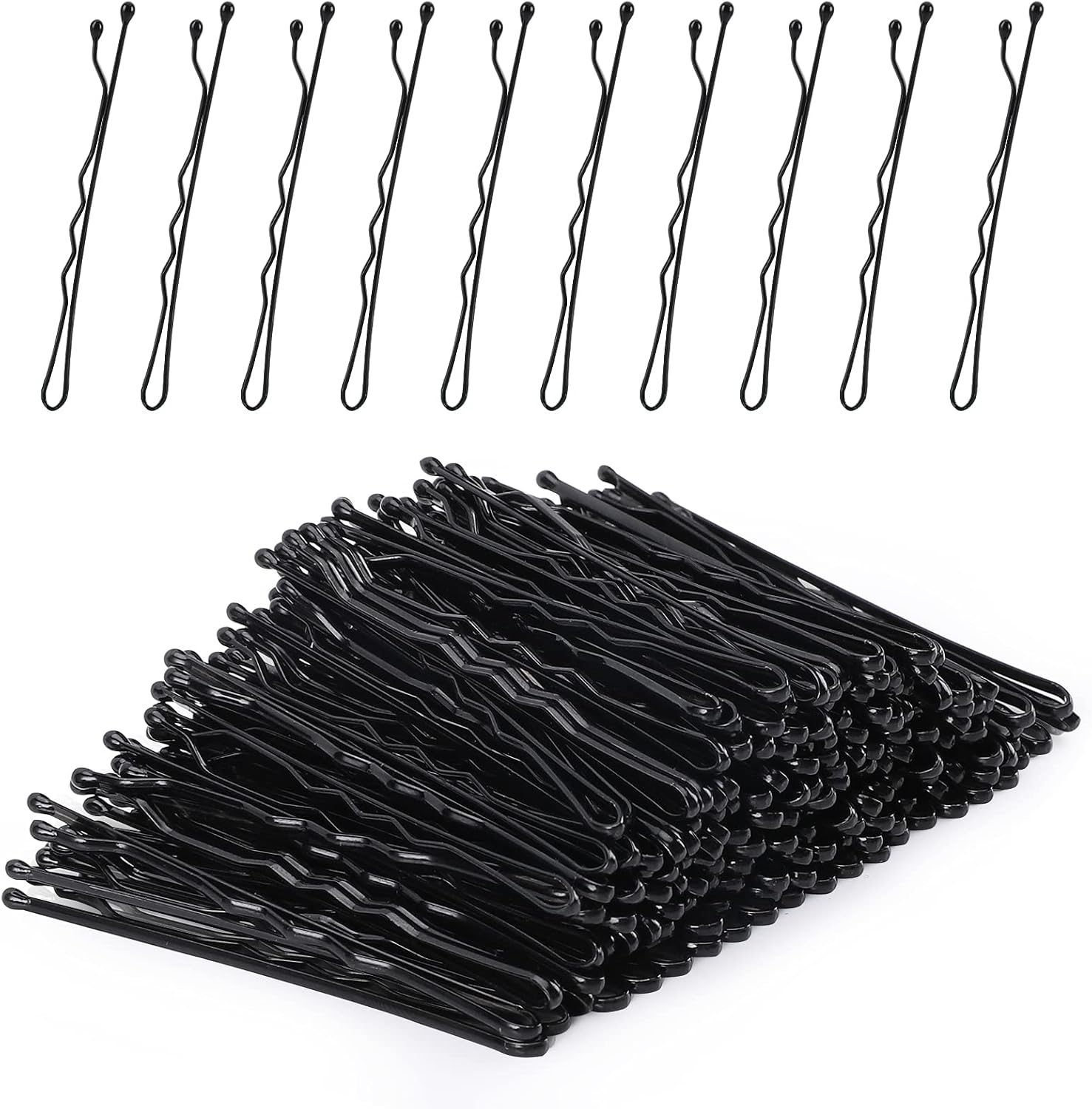 Laicky épingles à cheveux lot 200 noires avec boîte — épingles natation artistique coiffure compétition