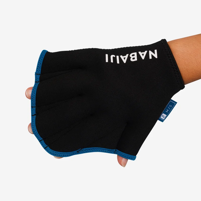 Gants palmés Aquagym Nabaiji Decathlon — renforcement propulsion bras natation artistique