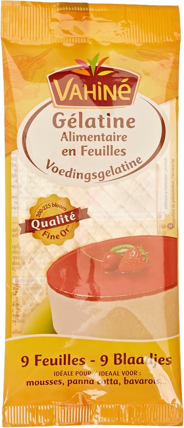 Vahiné Gélatine en Feuilles 9 feuilles — gélatine natation artistique compétition chignon