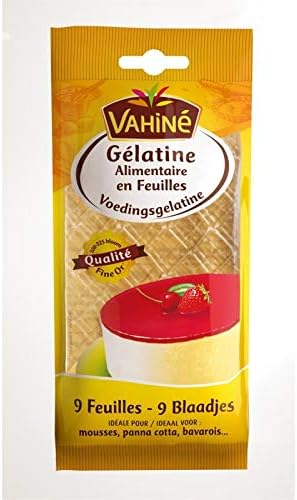 Gélatine en Feuilles Format Blister — gélatine natation artistique achat en lot club