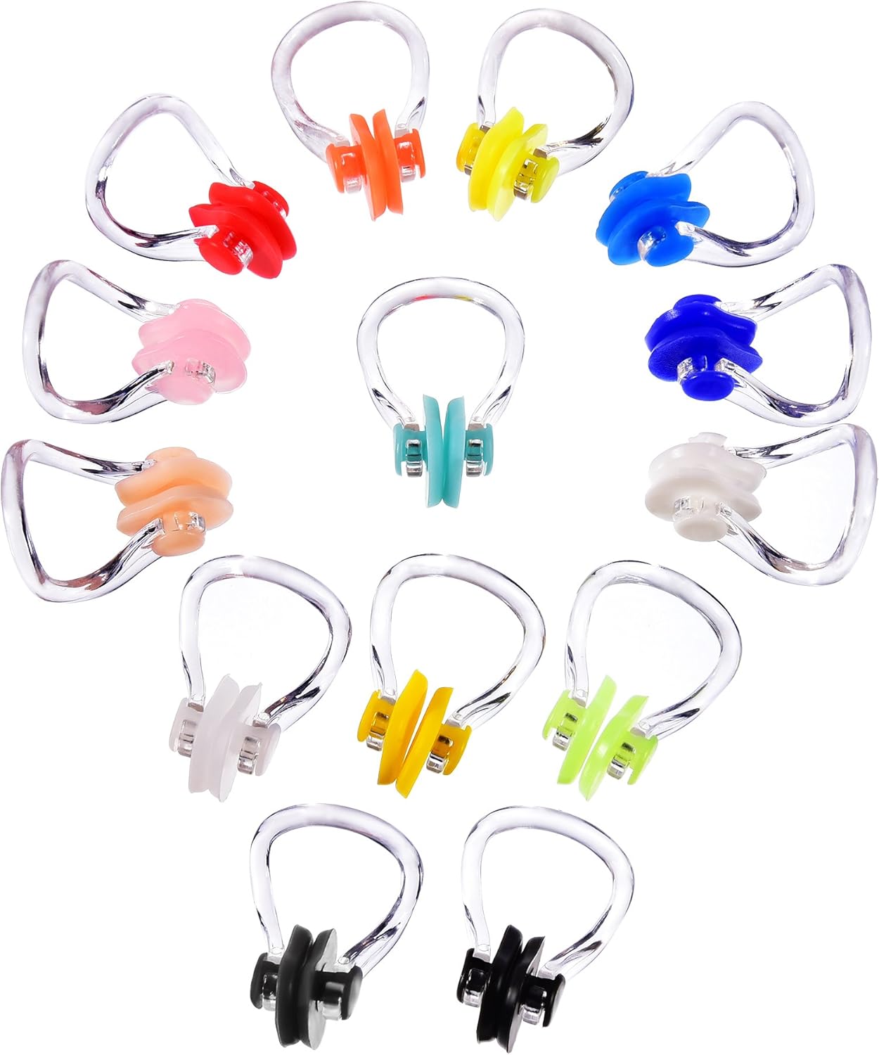 Hicarer lot 14 pince-nez 14 couleurs — pince-nez natation débutant club économique